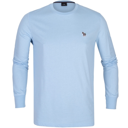 Organic Cotton Zebra Logo Long Sleeve T-Shirt-new online-Fifth Avenue Menswear