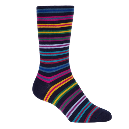 Torag Stripe Cotton Socks-new online-Fifth Avenue Menswear