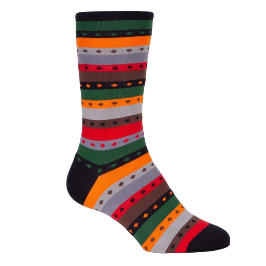 Ugo Stripes & Dots Cotton Socks-new online-Fifth Avenue Menswear