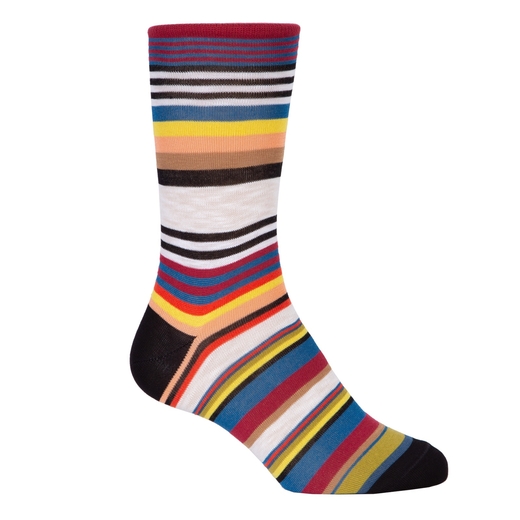 Vino Stripe Italian Fine Cotton Socks-new online-Fifth Avenue Menswear
