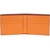 Orange Interior Leather Billfold Wallet