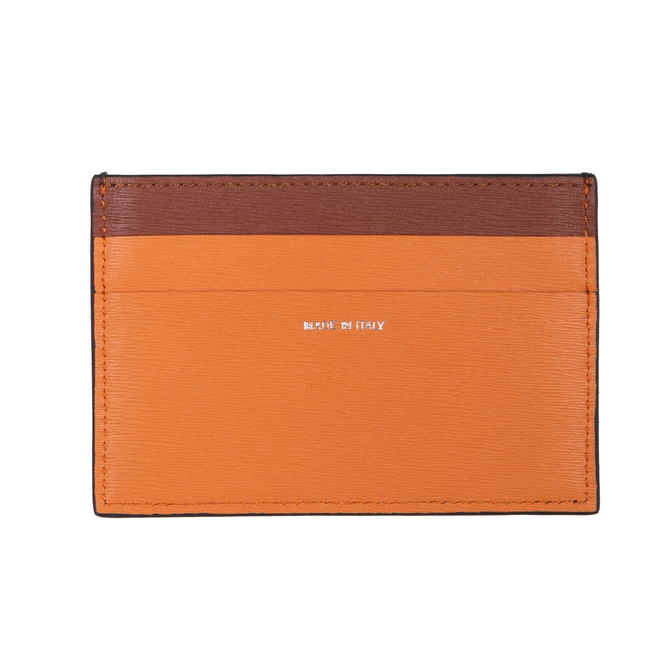 Contrast Colour Leather Credit Card Holder