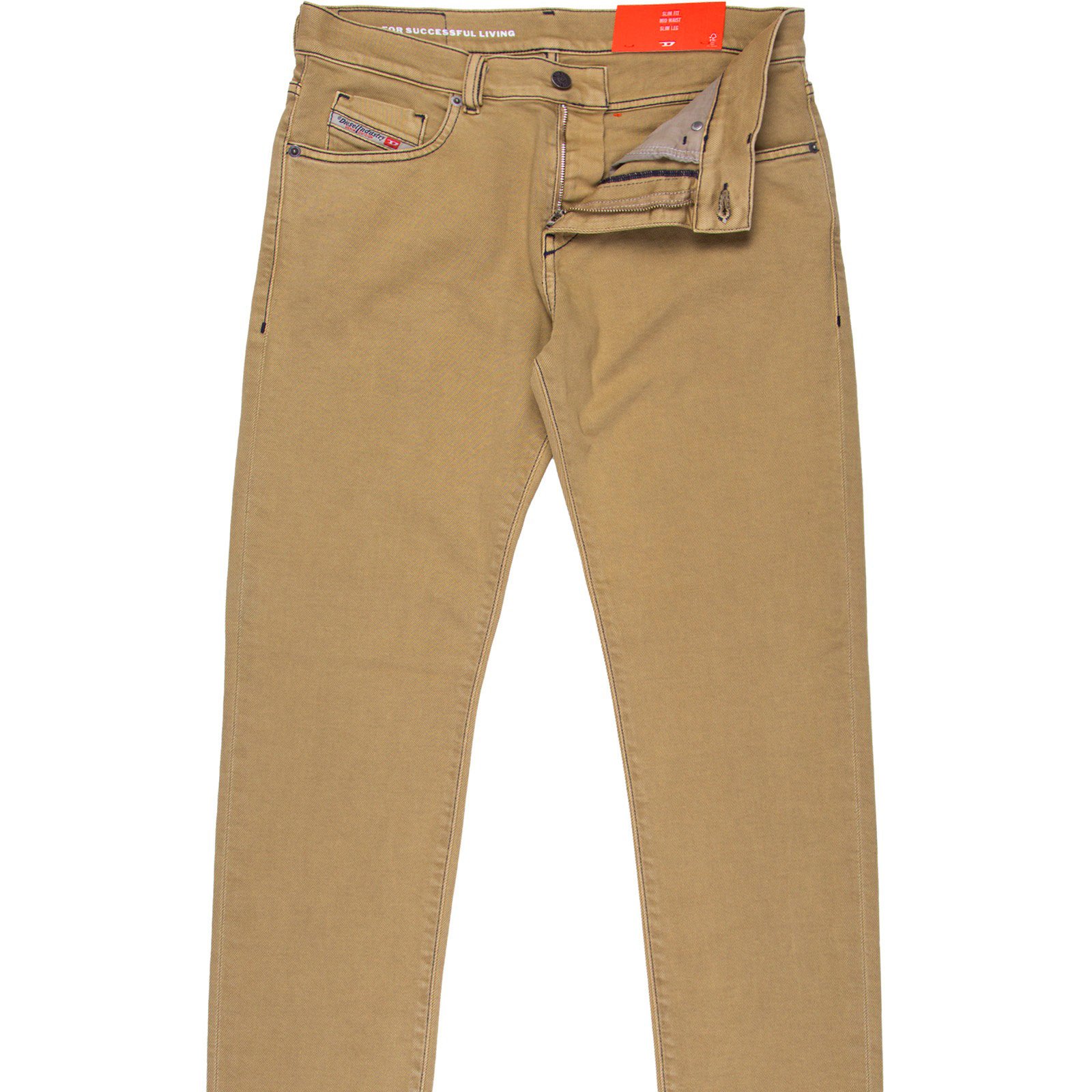 D-Strukt Slim Fit Camel Stretch Denim Jeans - On Sale : Fifth Avenue ...