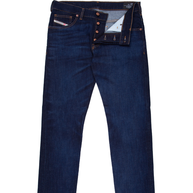 D-Yennox Taper Fit Dark Aged Stretch Denim Jeans