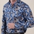 Big Tropical Leaves Print Stretch Cotton Shirt