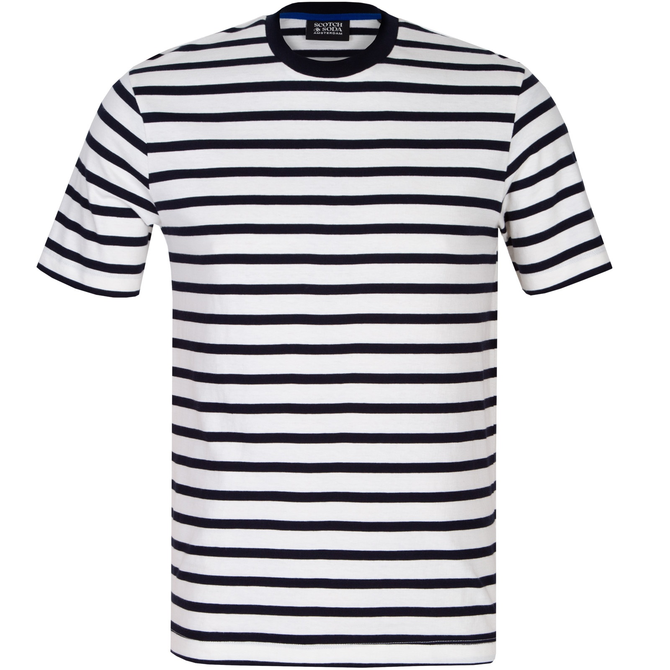 Regular Fit Organic Cotton Stripe T-Shirt - T-Shirts & Polos-Short ...