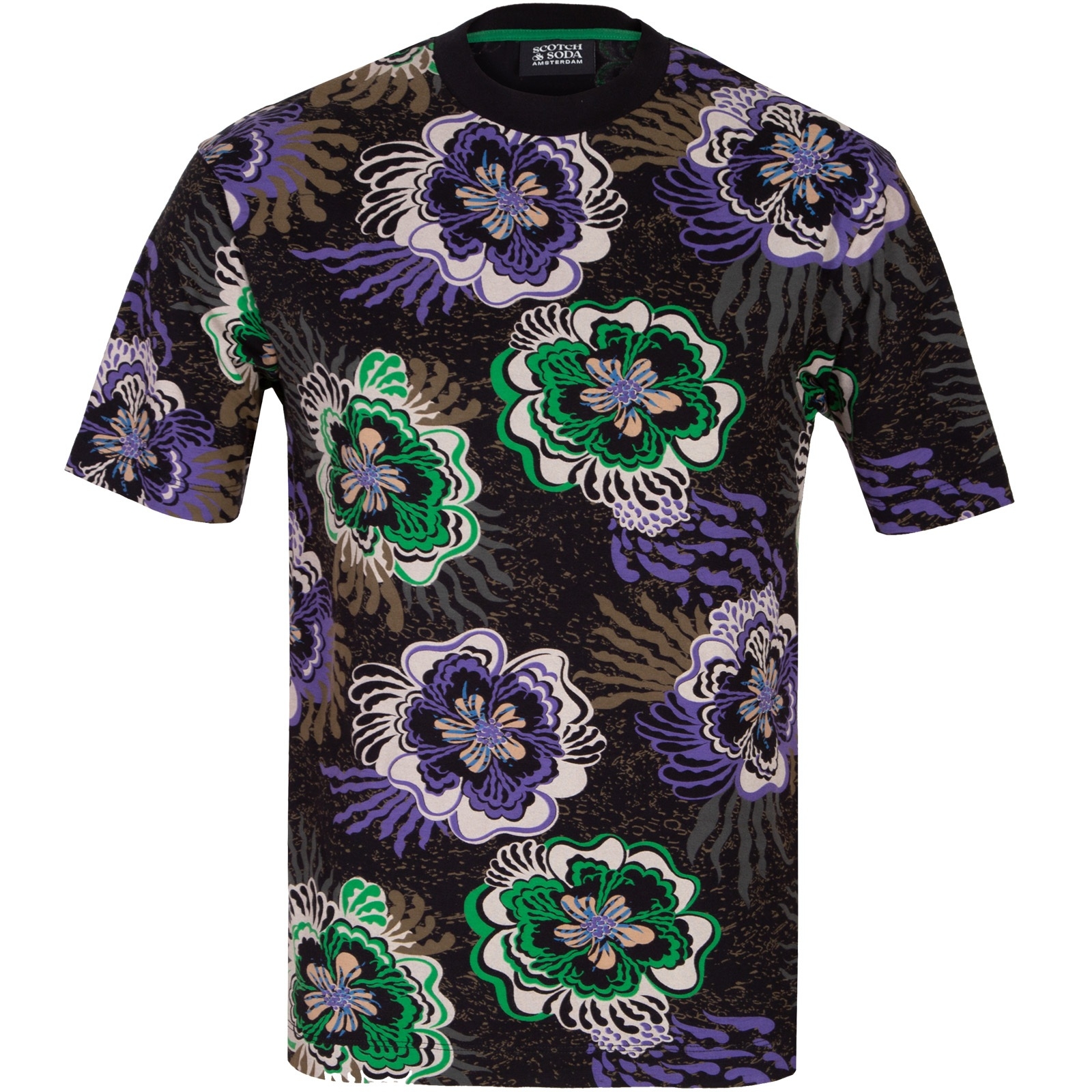 Relaxed Fit Floral Print T-Shirt - T-Shirts & Polos-Short Sleeve T's ...
