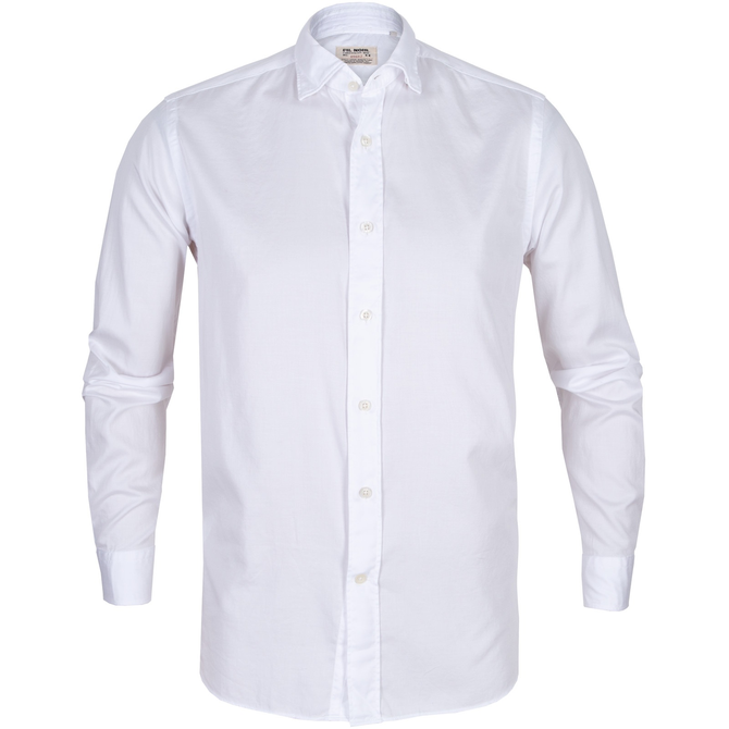 Bergamo Garment Dyed Soft Cotton Twill Casual Shirt