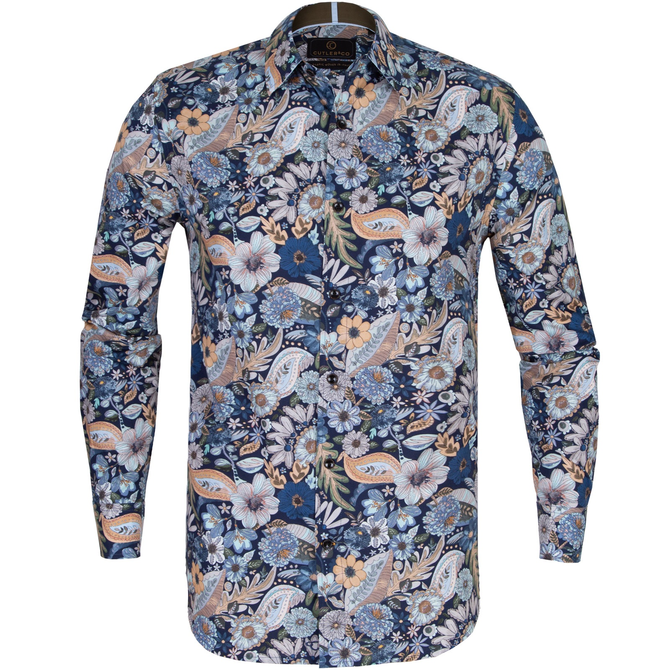 Seth Floral Stretch Cotton Shirt