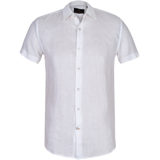 Brent Soft Washed Linen Short Sleeve Shirt-new online-Fifth Avenue Menswear