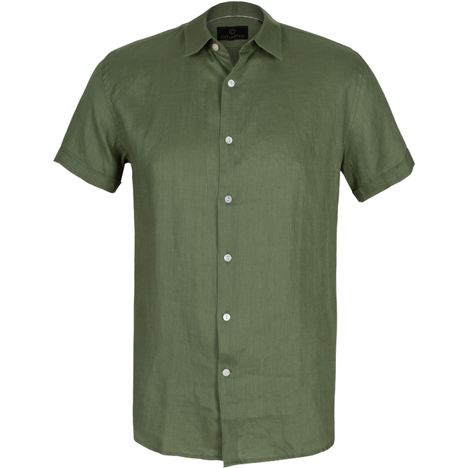 Brent Soft Washed Linen Short Sleeve Shirt