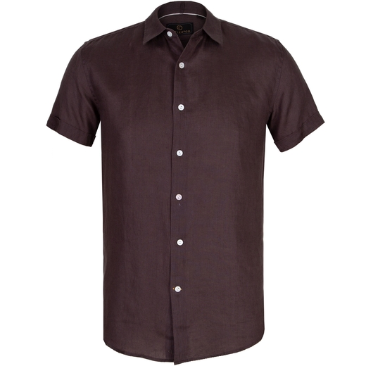 Brent Soft Washed Linen Short Sleeve Shirt-on sale-Fifth Avenue Menswear