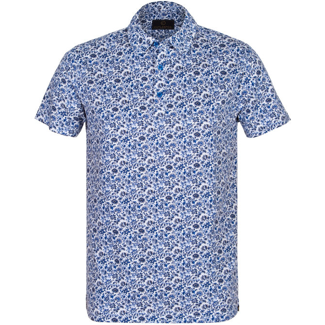 Logan Slim Fit Small Floral Pattern Polo
