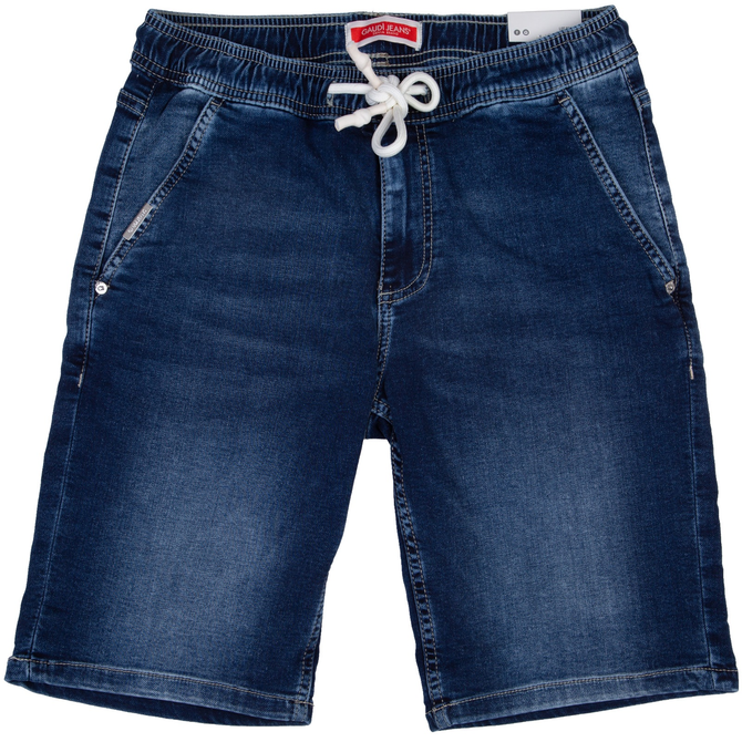 Jogger Denim Drawstring Waist Short