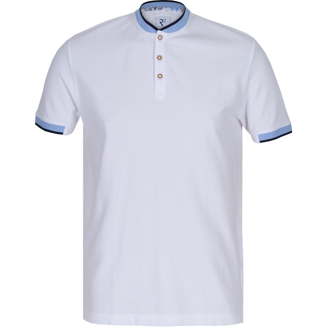 Cotton Pique Henley Polo