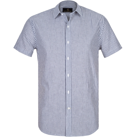 Brent Stripe Cotton & Linen Casual Shirt-on sale-Fifth Avenue Menswear