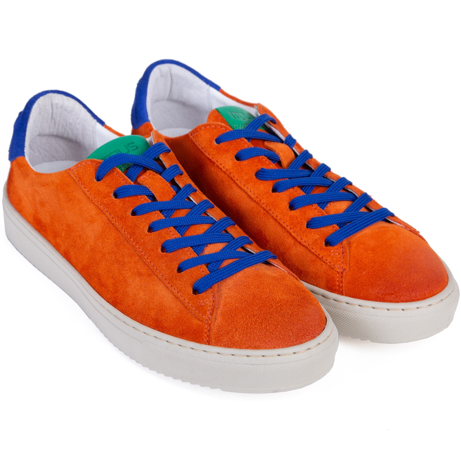 Trio Luxury Orange Suede Sneaker