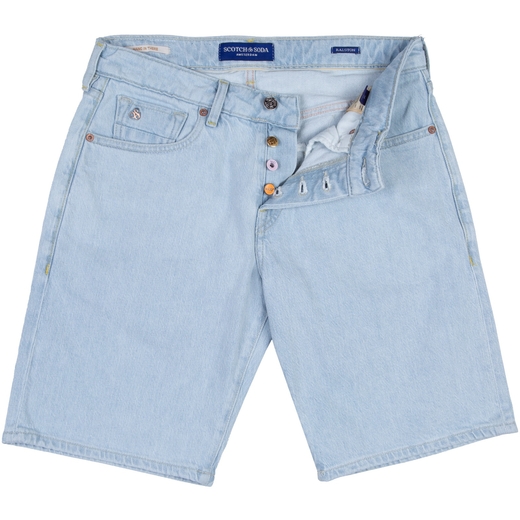 Ralston Sky Spirit Bleached Denim Shorts-on sale-Fifth Avenue Menswear