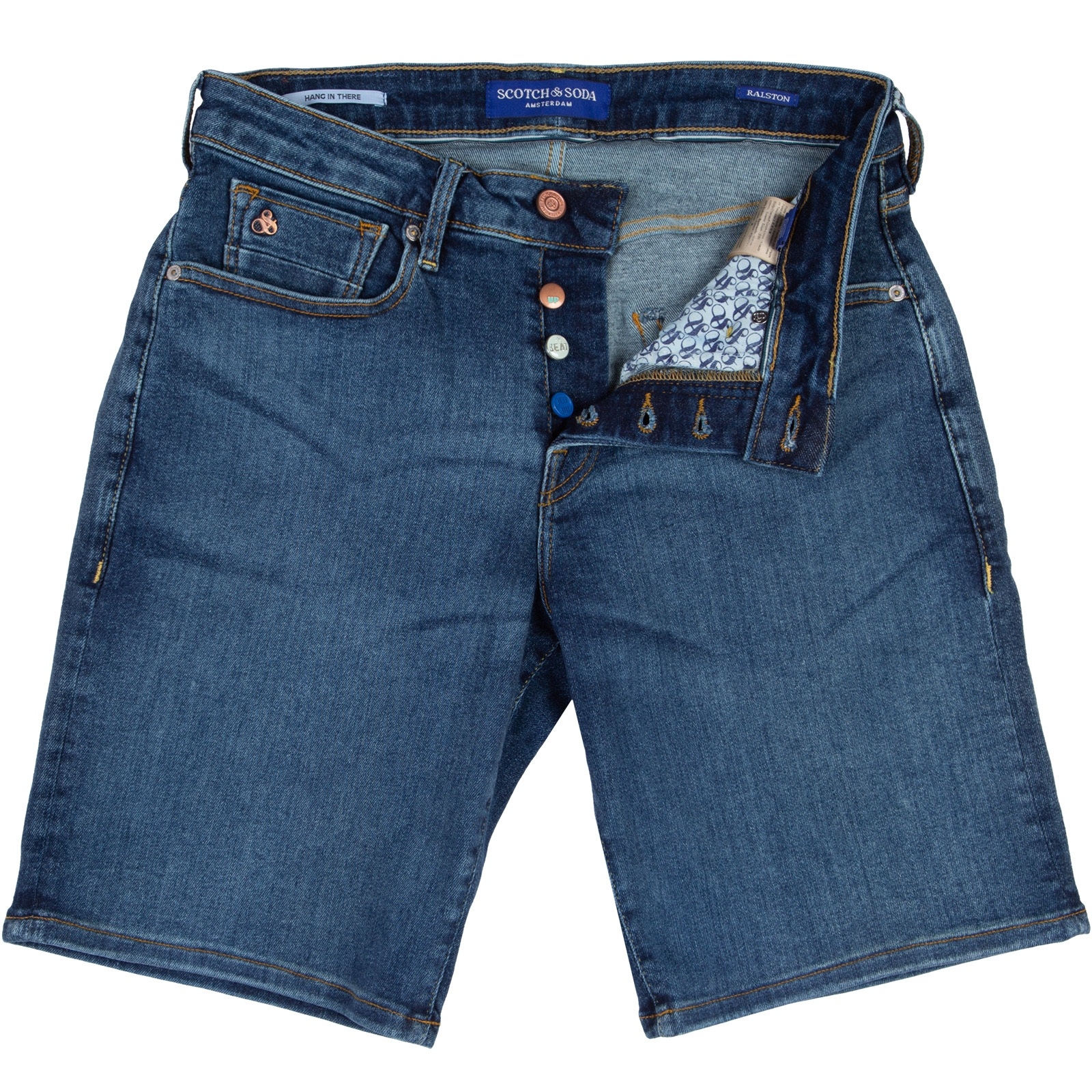 Ralston Burn The Blauw Denim Shorts - DESIGNERS-Scotch & Soda : Fifth ...