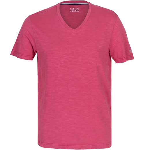Slub Jersey Knit V Neck T-Shirt-on sale-Fifth Avenue Menswear