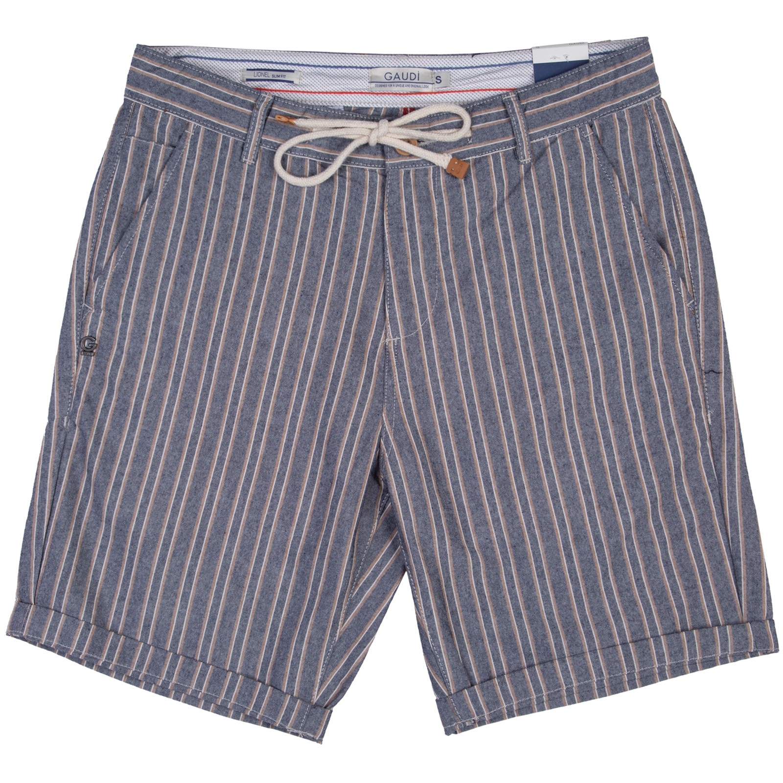 Striped Drawstring Waist Shorts - On Sale : Fifth Avenue Menswear ...