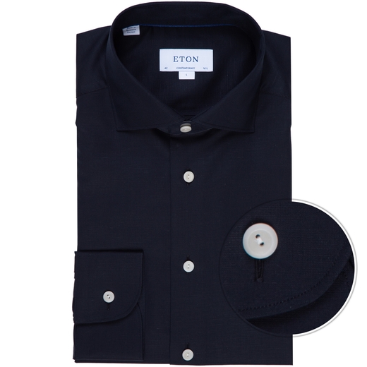 Contemporary Fit Cotton/Linen Dress Shirt-on sale-Fifth Avenue Menswear