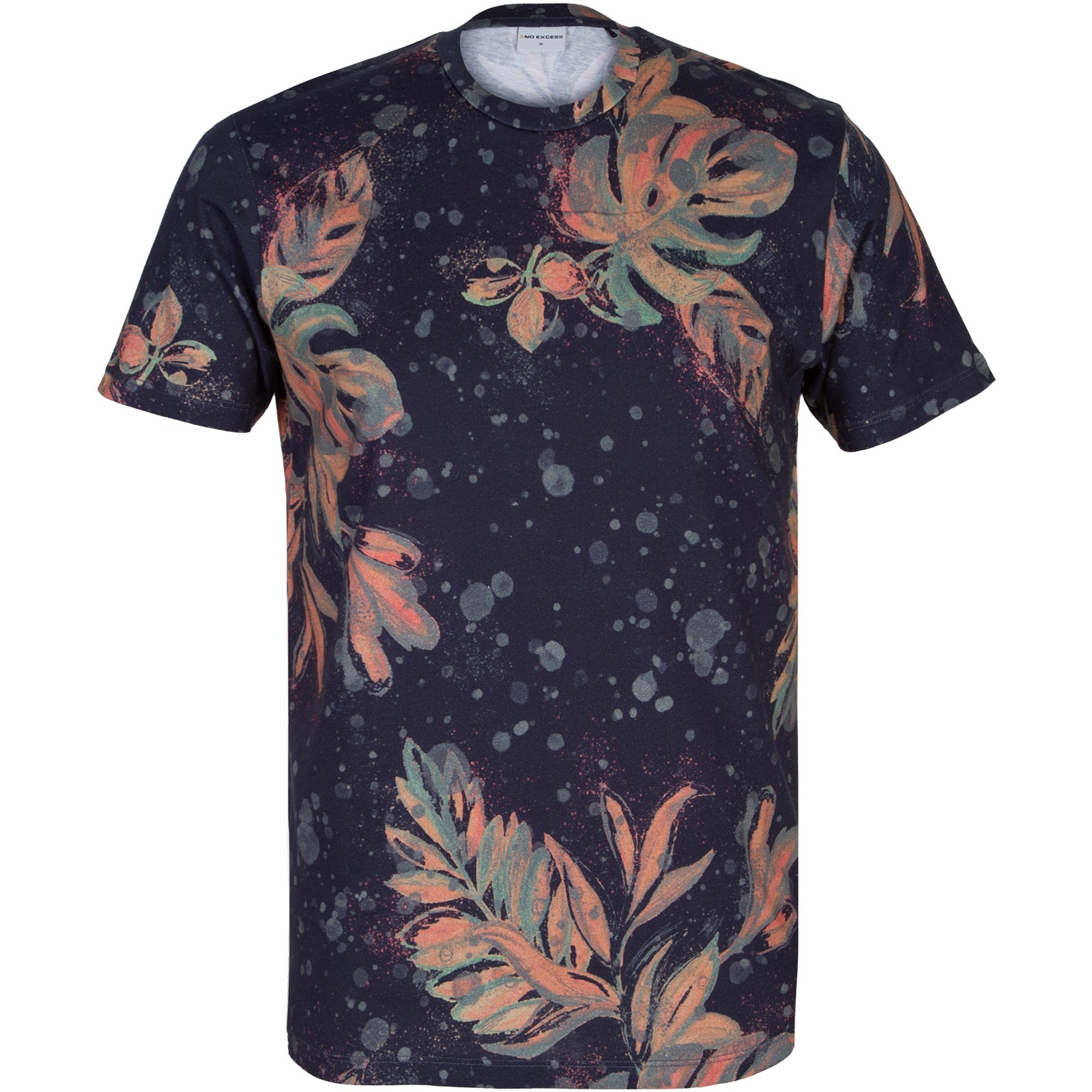 Slim Fit All Over Floral Print T-Shirt - T-Shirts & Polos-Short Sleeve ...