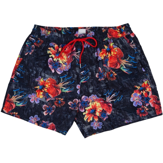 Floral Print Regular Fit Swim Shorts-holiday-Fifth Avenue Menswear