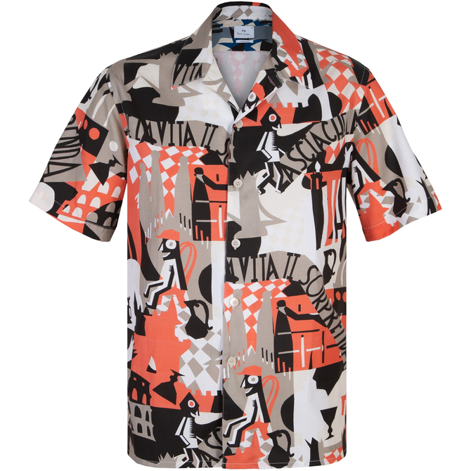 Classic Fit Graphic Print Short Sleeve Shirt