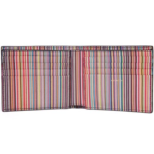 Signature Stripe Interior Billfold Wallet-new online-Fifth Avenue Menswear