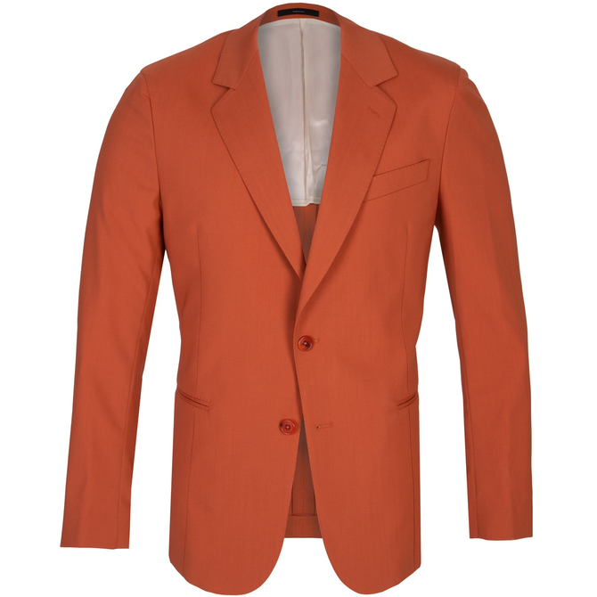 Orange Soho Stretch Wool Blazer
