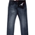Tapered Fit Grey Aged Stretch Denim Jeans