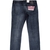 Tapered Fit Grey Aged Stretch Denim Jeans