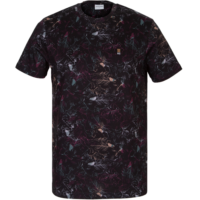 Slim Fit Leaf Print T-Shirt