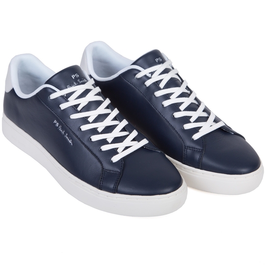 Rex Leather Sneakers With Tape Heel Detail-new online-Fifth Avenue Menswear