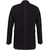Black Relaxed Fit Green Trim Wool Blazer