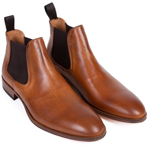 Lance Ramirez Tan Leather Chelsea Boot-new online-Fifth Avenue Menswear
