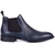 Lance Navy Lux Leather Chelsea Boot