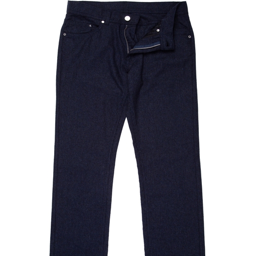 Luxury Wool Blend Houndstooth Dress Jeans-jeans-Fifth Avenue Menswear