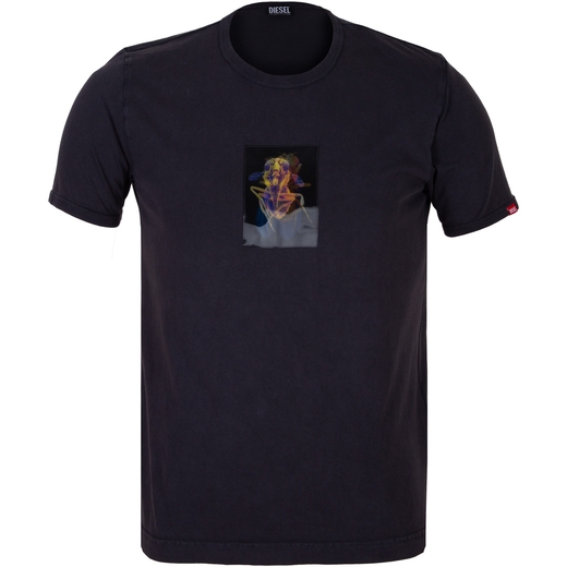 Slim Fit T-Inner Hologram Print T-Shirt-on sale-Fifth Avenue Menswear