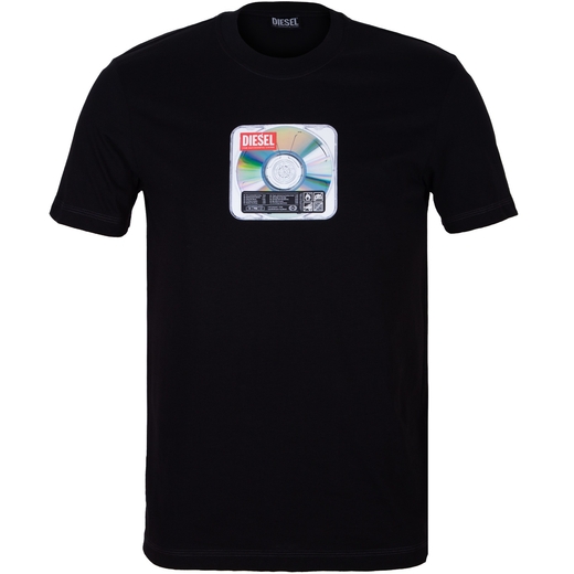 Slim Fit T-Diegor-E37 CD Print T-Shirt-on sale-Fifth Avenue Menswear