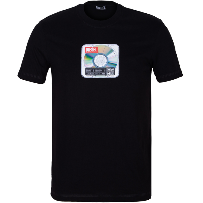 Slim Fit T-Diegor-E37 CD Print T-Shirt