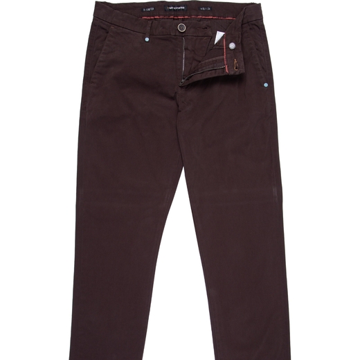 Brushed Stretch Cotton Chino-on sale-Fifth Avenue Menswear