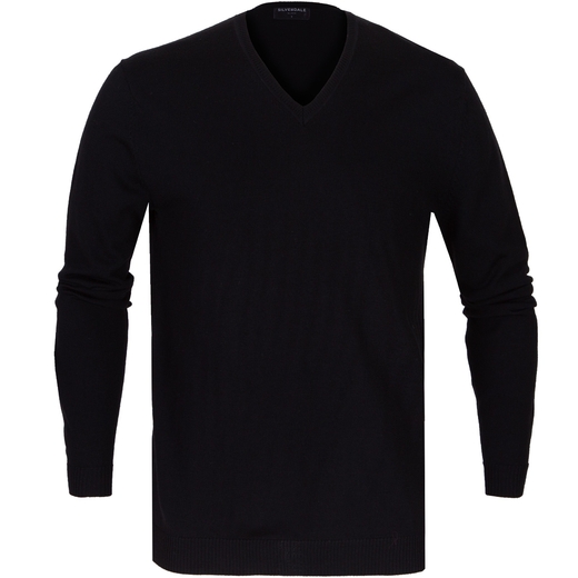 Fine Merino Wool V-Neck Pullover-on sale-Fifth Avenue Menswear