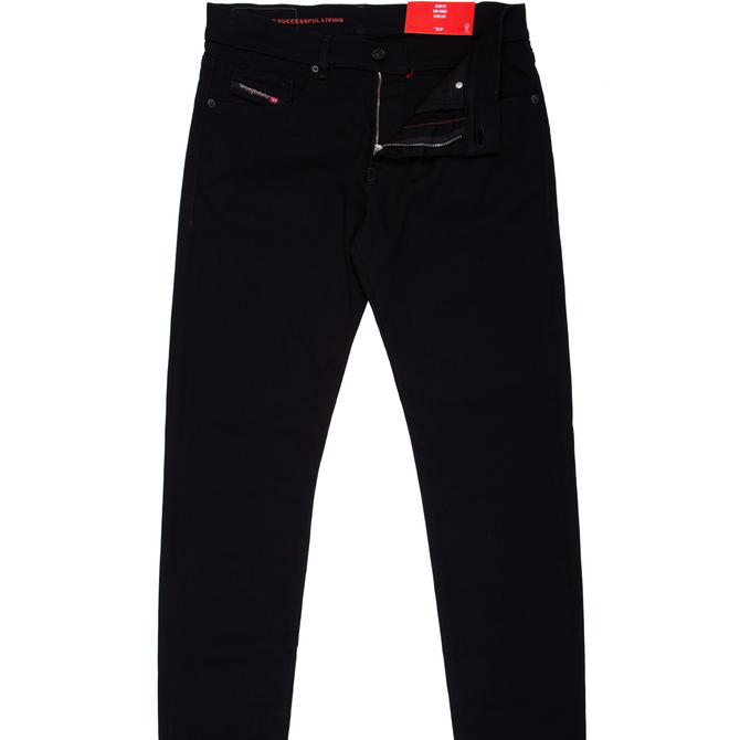 D-Strukt Slim Fit Black Stretch Denim Jeans