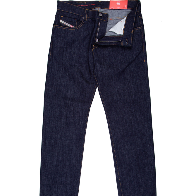 D-Strukt Slim Fit Dark Clean Raw Stretch Denim Jeans
