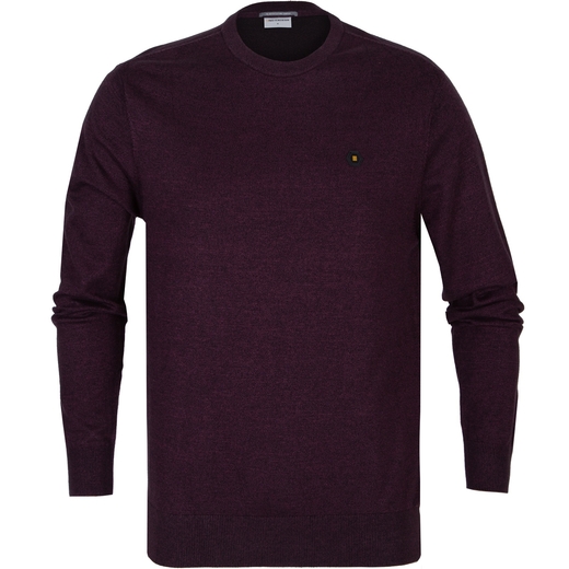 Melange Knit Crew Neck Pullover-on sale-Fifth Avenue Menswear