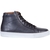 Calvin Dark Grey Hi-Top Leather Sneakers