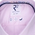 Pink Luxury Cotton Twill Dress Shirt With Geometric Print Trim