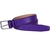 Purple Stitched Edge Bright Leather Belt